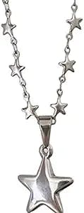 Cimvide Star Necklace for Women Teen Y2k Accessories Gothic Choker Star Preppy Stuff Accessories Y2k Fairy Grunge Jewelry