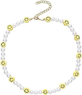 Smiling for Y2K: A Review of the Smiley Face Pearl Choker Necklace