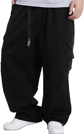 Kinghua Mens Baggy Cargo Pants: Bringing Back the Early 2000s Skater Fashio