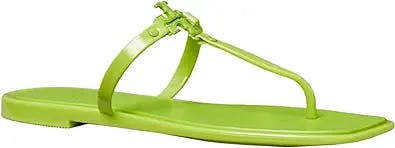 Slip into Summer with Tory Burch Women's Roxanne Leaf Green Jelly Slides