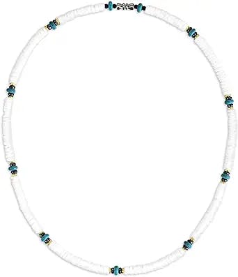 Natural Puka White Shells Necklace: A Y2K Beach Dream 