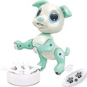BIRANCO. Fun RC Dog Gesture Sensing - Cute Friends Puppy Toy Robot Pet Walks Barks Interactive with Toddler, STEM Play, Best Christmas Holiday Birthday Gifts for 3 4 5 6 7 8 Years Old Boy Girl from