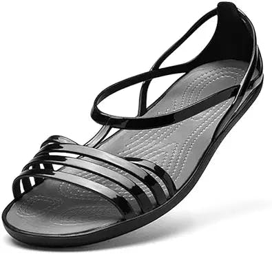 ZOOGEM Women's Casual Strappy Jelly Flat Sandals: The Perfect Summer Shoe
