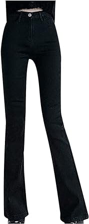 Y2K Jeans for Women High Waist Slim Fit Denim Pants Casual Look Thin Tighten Trousers All-Match Black Jeans