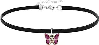 Choker Necklace for Women Chokers for Girls PU Black Choker Jewelry Daisy Stitch Cross Bee Gothic Choker Punk Choker Collar Necklaces Gifts for Girls