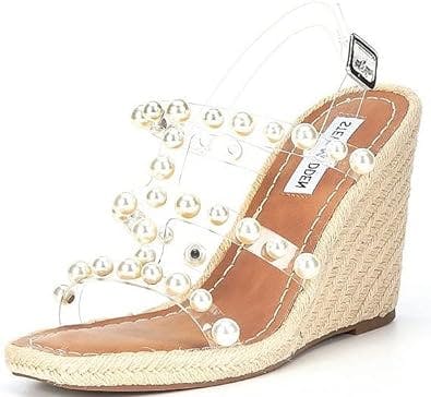 Y2K Look Review: Steve Madden Women's Pearl-Adorned Wedge Sandals Will Take