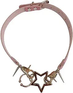 Y2K Look Review: Rock the Vintage Star Leather Choker Necklace Like Kate Mo