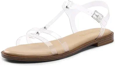 Step up your Summer Look with DREAM PAIRS Women's T-Strap Gladiator Flat Sa
