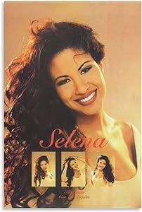 XIAOMB 90s Selena Poster for Room Aesthetic Poster Decorative Painting Canvas Wall Art Living Room Posters Bedroom Painting 12x18inch(30x45cm)