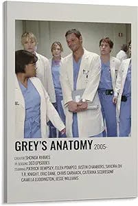 BLUDUG Grey's Anatomy TV Series Posters: Perfect for 90s Aesthetic Rooms