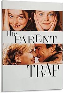 Movie Poster The Parent Trap Retro Movie Poster 90s Room Aesthetic 2 Canvas Painting Posters And Prints Wall Art Pictures for Living Room Bedroom Decor 20x30inch(50x75cm)