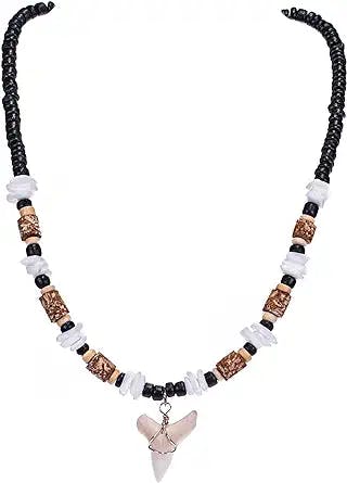Y2K Look Review: BlueRica Shark Tooth Pendant on Coconut Beads Necklace - A
