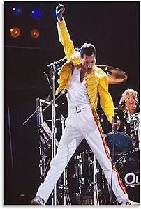 Vintage Posters Freddie Mercury Poster 90s Posters Room Decor Posters Wall Art Paintings Canvas Wall Decor Home Decor Living Room Decor Aesthetic 16x24inch(40x60cm) Unframe-Style