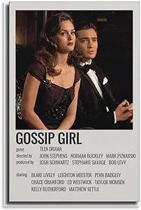 Gossip Girl Movie Posters for Room Aesthetic 90s C Art Poster And Wall Art Picture Print Modern Fami Picture Print Canvas Poster Wall Paint Art Posters Decor Modern Home Artworks Gift Idea 12x18inch(3