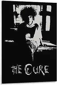 Vampire Summer # Cure # Robert. Smith # Goth # Goth Music #80's #90's # Band Posters # Retro Posters Wall Art Poster Scroll Canvas Painting Picture Living Room Decor Home Framed/Unframed 24x36inch(60x