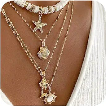 choice of all 2 Pcs Shell Necklace for Women Bohemian Beaded Seashell Choker Necklace Surfer Necklaces Puka Shell Necklace for Men