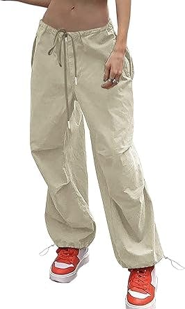 Parachute into the Early 2000s with These Baggy Y2K Drawstring Pants!