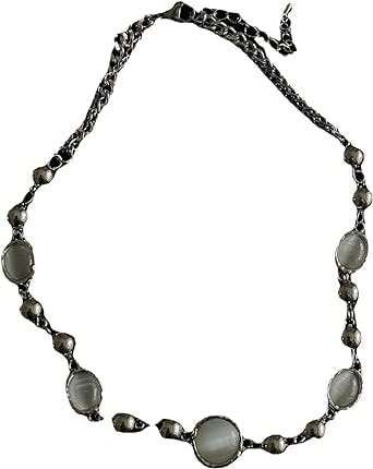The Ultimate Y2K Aesthetic Neck Candy: Women's Y2k Fairy Grunge Faux Gem Ch