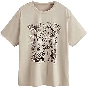 SOLY HUX Women's Graphic Letter Print T Shirt Short Sleeve Tee Top