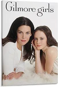 Batch_Aorozhi Gilmore Girls Poster 90s Room Aesthetics Canvas Art Wall Pictures for Modern Office De Poster Decorative Painting Canvas Wall Art Living Room Posters Bedroom Painting 24x36inch(60x90cm)