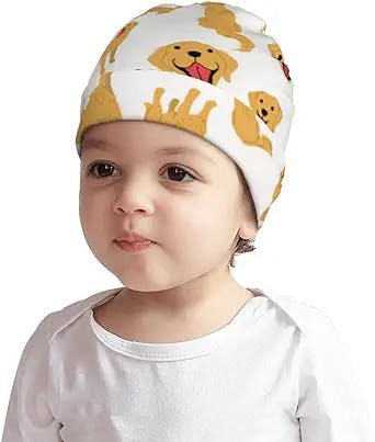 Golden Retriever Toddler Beanie for Boys Girls Baby Kids Beanies Knit Winter Hats