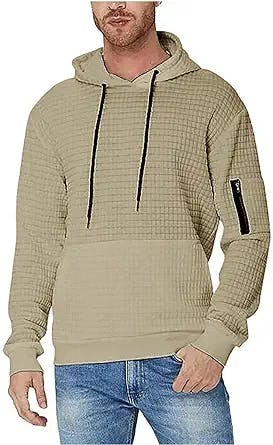 Mens Trendy Hoodie Men's Casual Hoodie Long Sleeves Sweatshirt Coat Tracksuit Jacket Sweater Top Hoodie