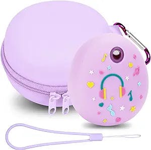 MGZNMTY Protective Hard Case and Silicone Cover Compatible with Tamagotchi Pix Electronic Virtual Pet Game Machine (Purple)