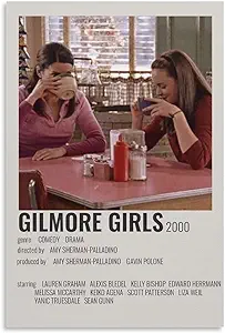 ENYPOLIS TV Series Gilmore Girls 90s Vintage Posters & Prints on Canvas Wall Art Poster for Room Decor Unframe 12x18inch(30x45cm)