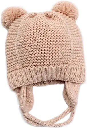 Stay Toasty and Adorable This Winter with the Baby Beanie Earflaps Hat!