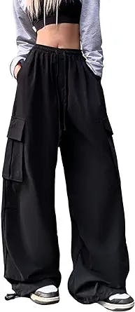 Taking a Trip Back in Time with Y2K Cargo Gothic Baggy High Waisted Trouser