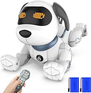 okk Robot Dog Toys for Kids, Remote Control Robot Toys, Interactive & Smart Programmable Walking Dancing RC Dog Robot, Rechargeable Electronic Pets Gifts for Boys Girls Age 6, 7, 8, 9, 10,11,12
