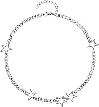 OJERRY Star Necklace Y2K for Teen Girls Women Trendy Summer Grunge Jewelry