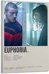 BLUDUG TV Minimalist Poster EUPHORIA Posters for Room Aesthetic 90s Canvas 