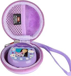 FBLFOBELI EVA Hard Travel Carrying Case Compatible with Tamagotchi Pix Electronic Virtual Pet Game Machine (Case Only) (Purple)