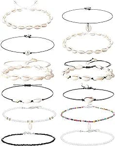 Y2K Look's Review of HANPABUM 10-16 PCS Pearl Shell Choker Necklace