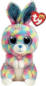 Ty Beanie Boo Hops The Multi Colored Easter Bunny - 6"