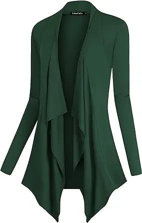 Y2K Look Approved: Urban CoCo Women's Drape Front Open Cardigan - Your New 