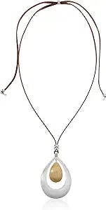 Lucky Brand Two-Tone Pendant Necklace