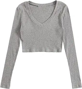 Y2K Look Review: Verdusa Women's Rib Knit Crop Tee is the Perfect Avril Lav