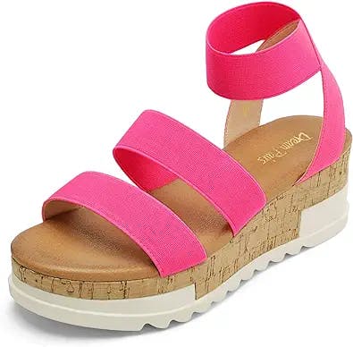 Kick it up a Notch with the DREAM PAIRS Women's Flatform Sandals!