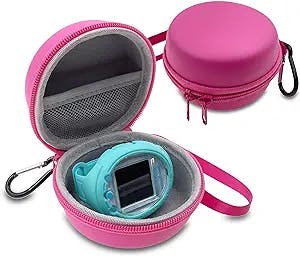 xcivi Hard Carrying Case for Tamagotchi Smart Watch Virtual Interactive Pet Game Machine (Pink)