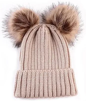 Baby Winter Warm Hat, Baby Newborn Knit Hat Infant Toddler Kid Crochet Hat Beanie Cap