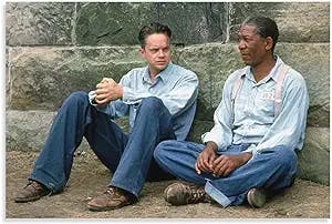 Poster for The '90s Movie The Shawshank Redemption Holiday Gift Posters Art Print Wall Photo Paint Poster Hanging Picture Family Bedroom Decor Gift 08x12inch(20x30cm)