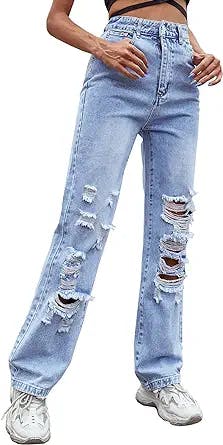 The Ultimate Y2K Fashion Staple: Distressed Boyfriend Jeans for Women