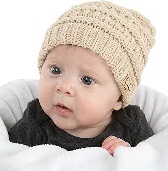 Funky Junque Exclusives Baby Beanie Infant Skull Cap Knit Warm Soft Winter Hat