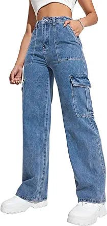 Baggy Jeans for the Y2K Fashionista: Flvsun Women's High Waisted Cargo Pant