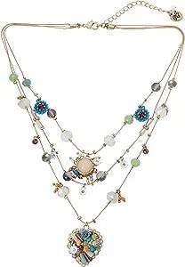 Betsey Johnson's Multi-Colored Flower Heart Necklace: A 2000s Dream Come Tr