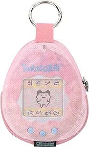 Beautyflier Carrying Case Compatible with Tamagotchi Pix/for Tamagotchi On Virtual Pet Game Machine Portable Protector with Carabiner for Tamagotchi Case Party Mini Toy Storage Bag Cover (Case Only)