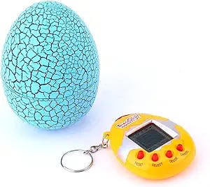 Akozon Tamagotchi Original, Children Electronic Toys Crack Virtual Pet Digital Pet Handheld Game Machine(Blue) Irtual Eggshell Virtual Digital (Blue)