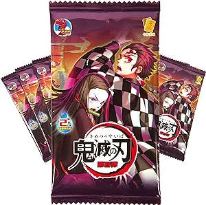 Demon Slayer Cards Booster Packs – TCG CCG Collectable Playing/Trading Card (Blood Bath 10 Packs) - AW Anime WRLD